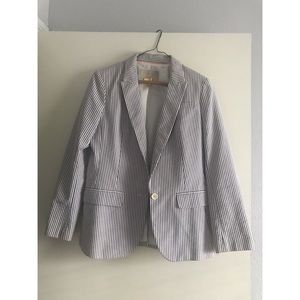 Banana Republic pinstripe sear sucker jacket.